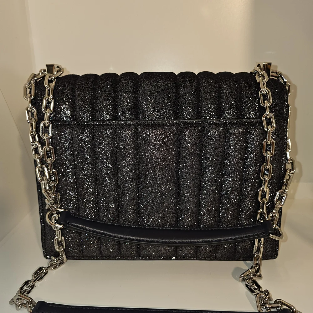 Kate Spade Black Glitter Shoulder Bag NWTs